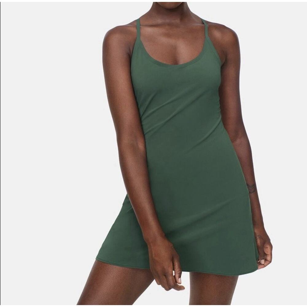 Outdoor Voices Exercise Dress XS Evergreen Tennis Pickleball Athleisure‎ Preppy